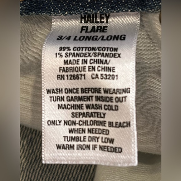 Women’s Aeropostale HAILEY FLARE Long Jeans - Picture 9 of 10